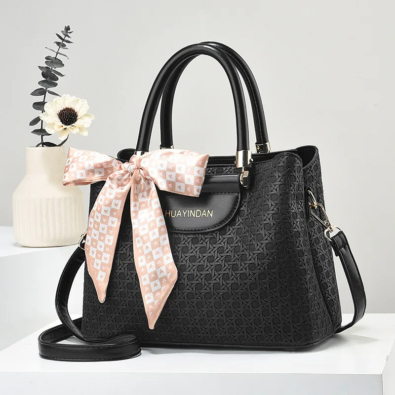 Braid Square Top Handle Bag