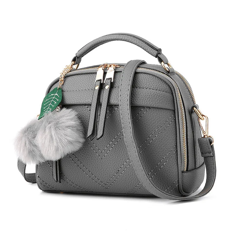 Geometric Medium Square Women’s Streetwear Square Bag With Zipper Closure And Sewing Thread Detail
