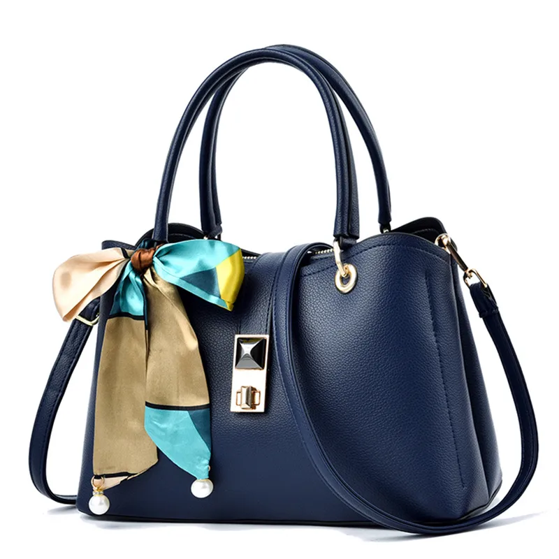 Large Square Urban Minimalist PU Shoulder Bag With Zipper Closure, Stylish Crossbody For Women Main image