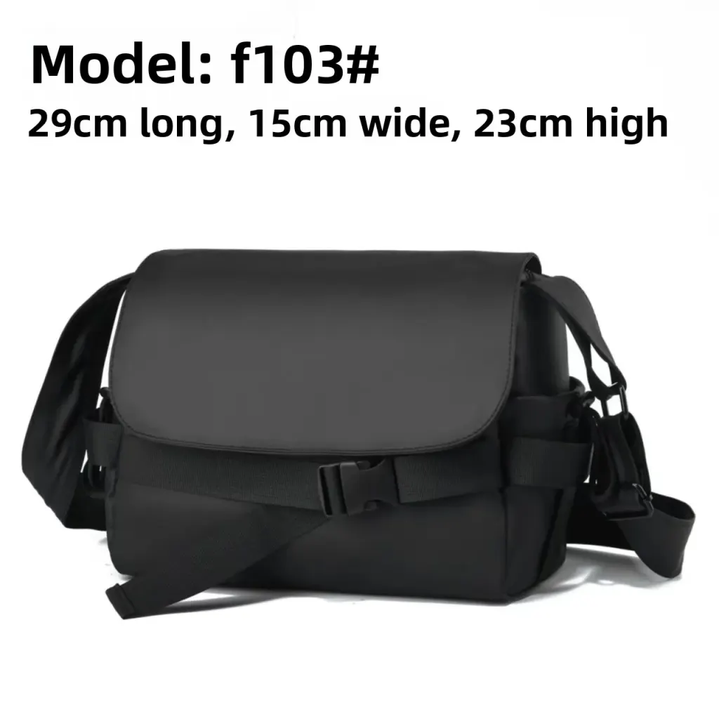 Square Letter Pattern Oxford Cloth Crossbody Bag For Women With Sewing Thread Detail And Waterproof Single Shoulder Strap