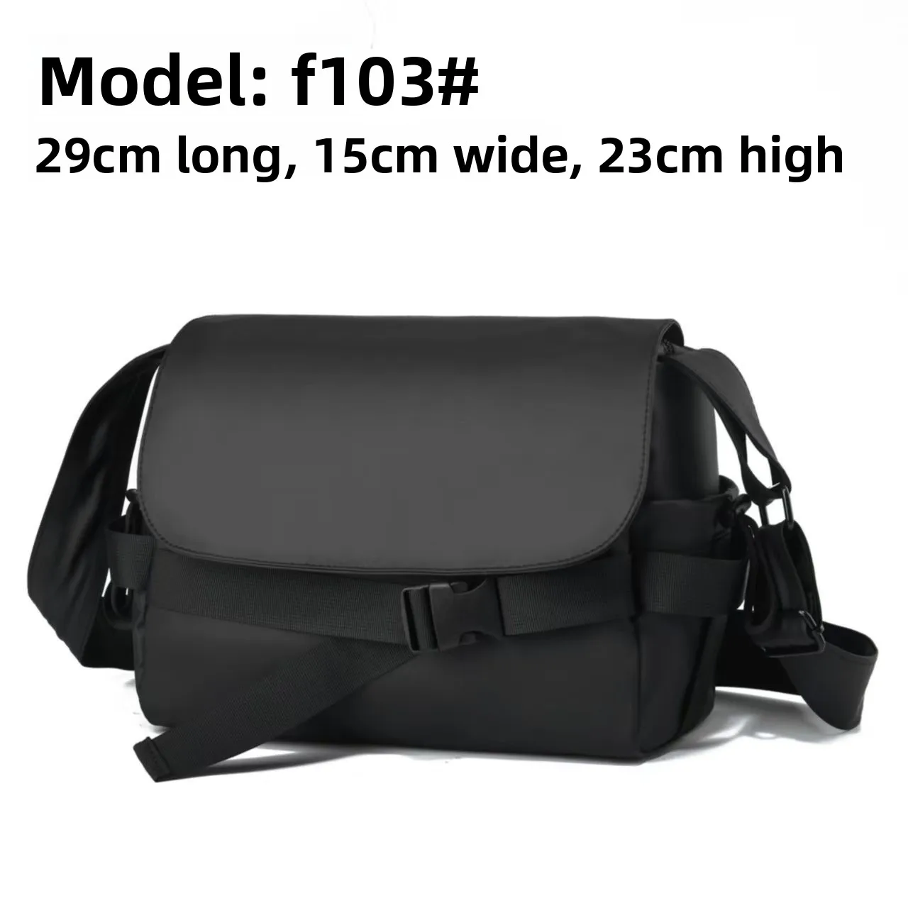 Square Letter Pattern Oxford Cloth Crossbody Bag For Women With Sewing Thread Detail And Waterproof Single Shoulder Strap