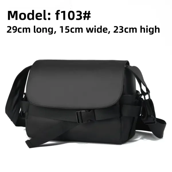 Square Letter Pattern Oxford Cloth Crossbody Bag For Women With Sewing Thread Detail And Waterproof Single Shoulder Strap