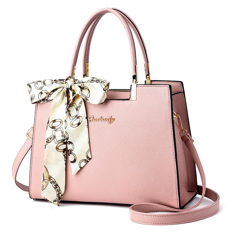 Medium Square PU Leather Handbag For Women In Multicolor With Zipper Closure, Featuring Urban Minimalist Style