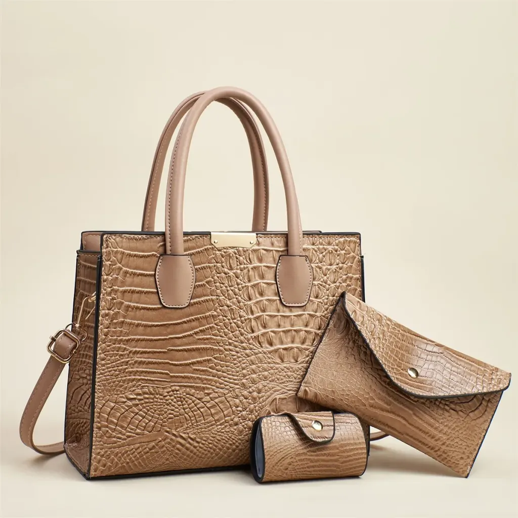 Stone Texture Square Bag Set