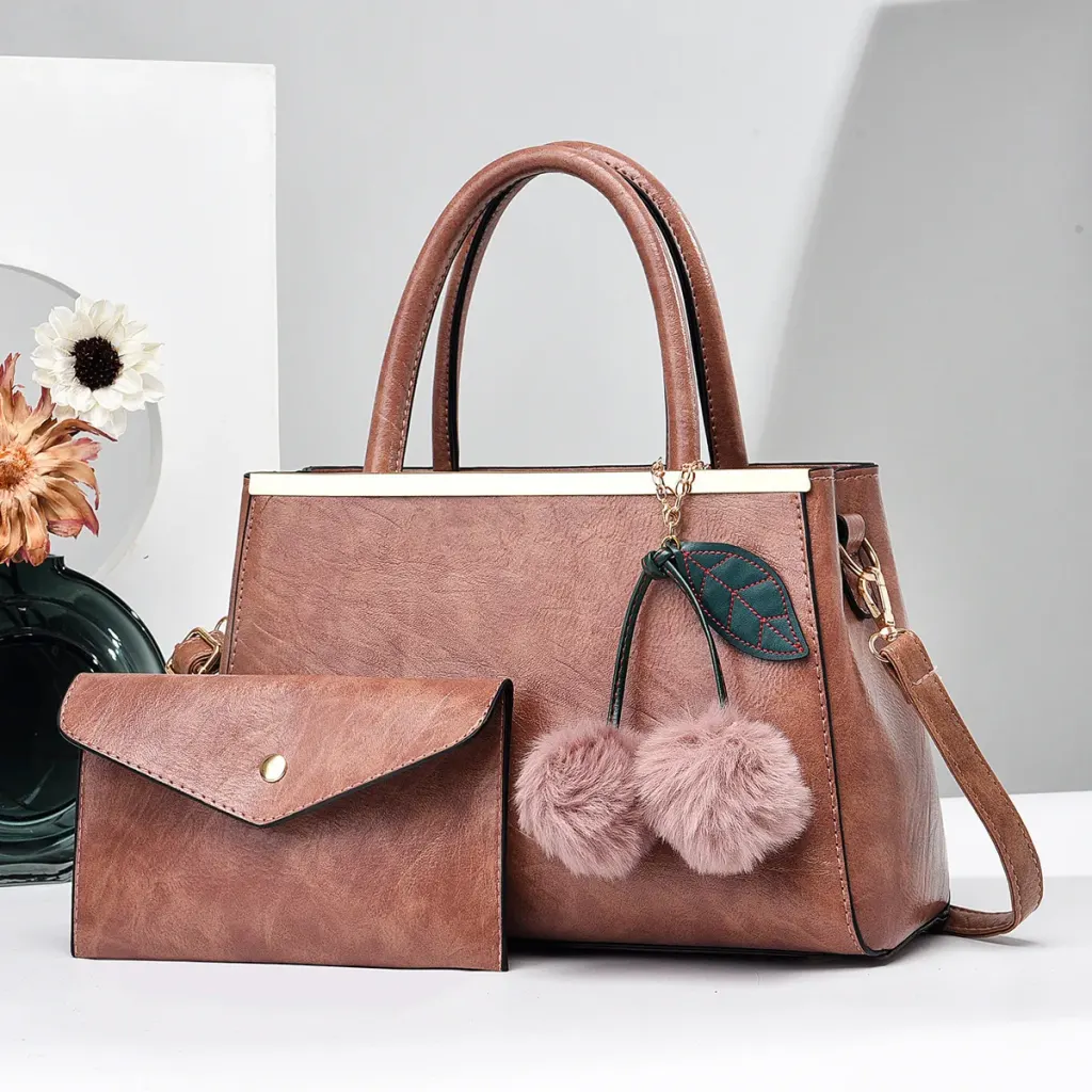 Fluff Ball Square Bag Set