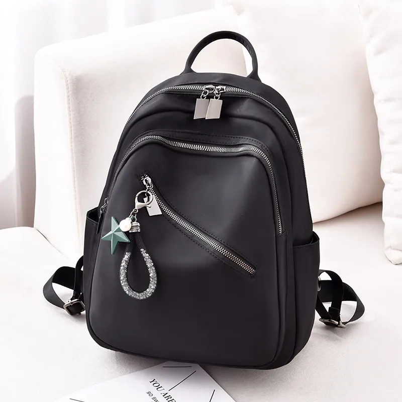 Women's Backpack With Printing Pattern, Made Of PU Material, Featuring Sewing Thread Detail