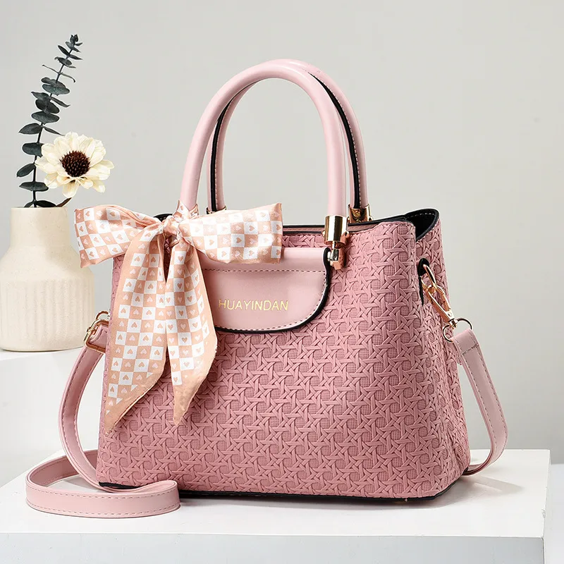 Braid Square Top Handle Bag