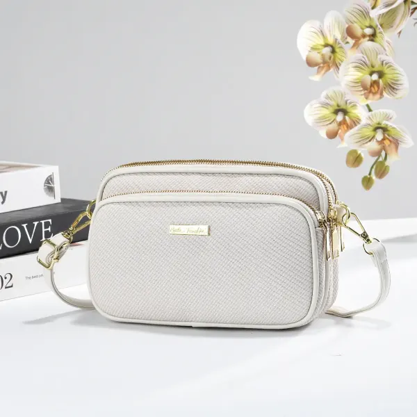 Women’s Color Block Square Camera Bag In PU Leather With Braid Detail And Single Shoulder Strap
