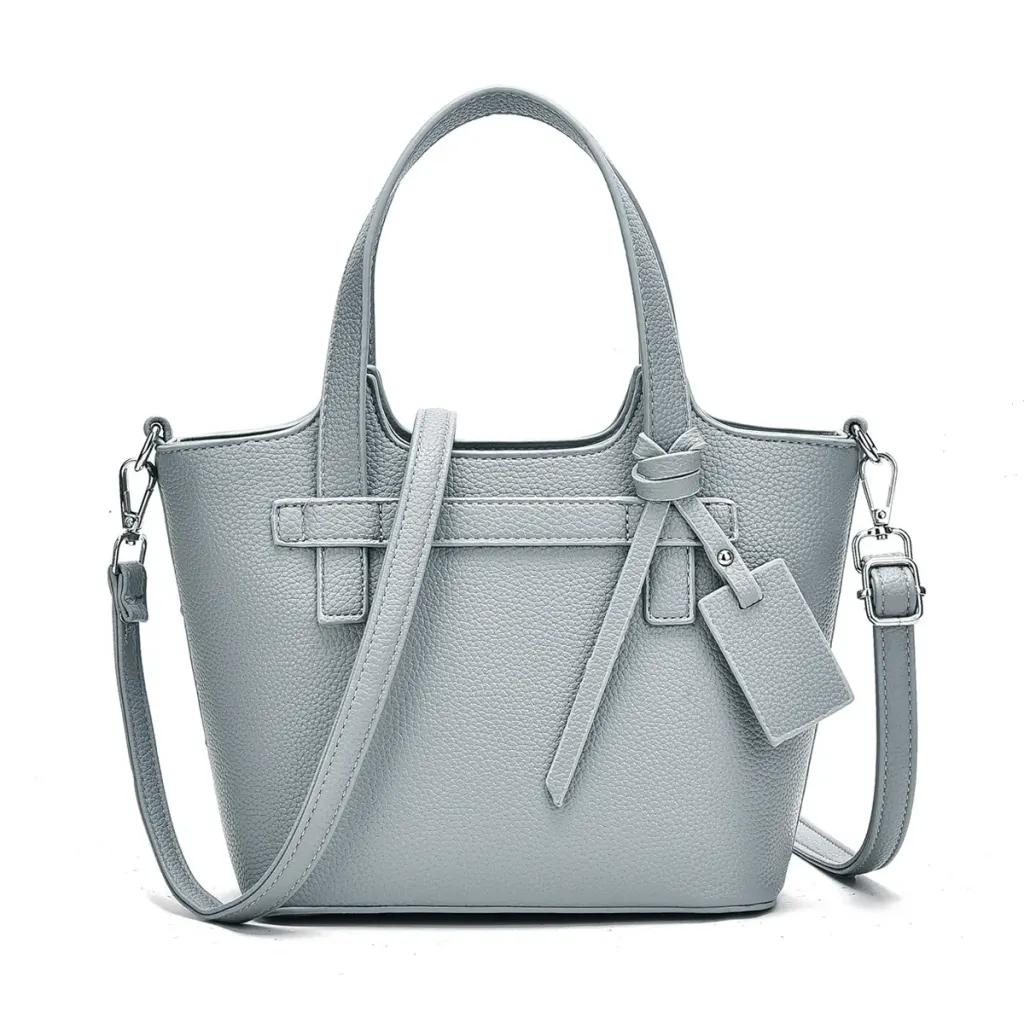 Women's PU Leather Bucket Shoulder Bag With Sewing Thread Detail, Featuring Single Shoulder Strap