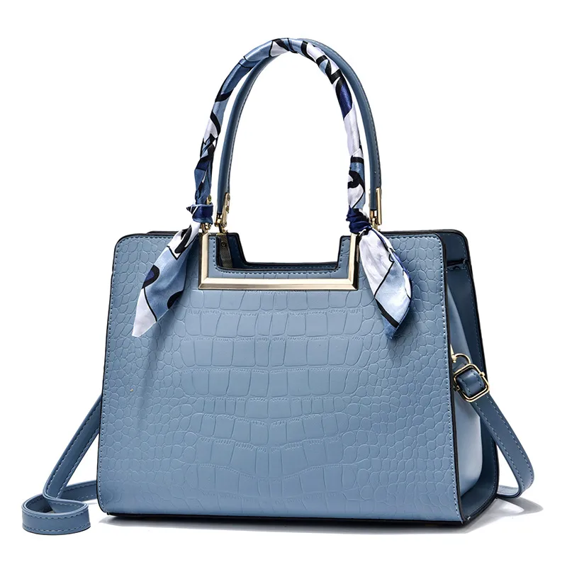 Elegant Large Solid Color PU Leather Crossbody Bag For Women With Zipper Closure