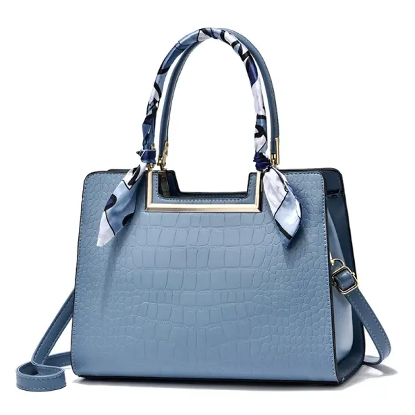 Elegant Large Solid Color PU Leather Crossbody Bag For Women With Zipper Closure