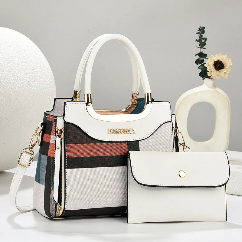 Plaid Square Shoulder Bag
