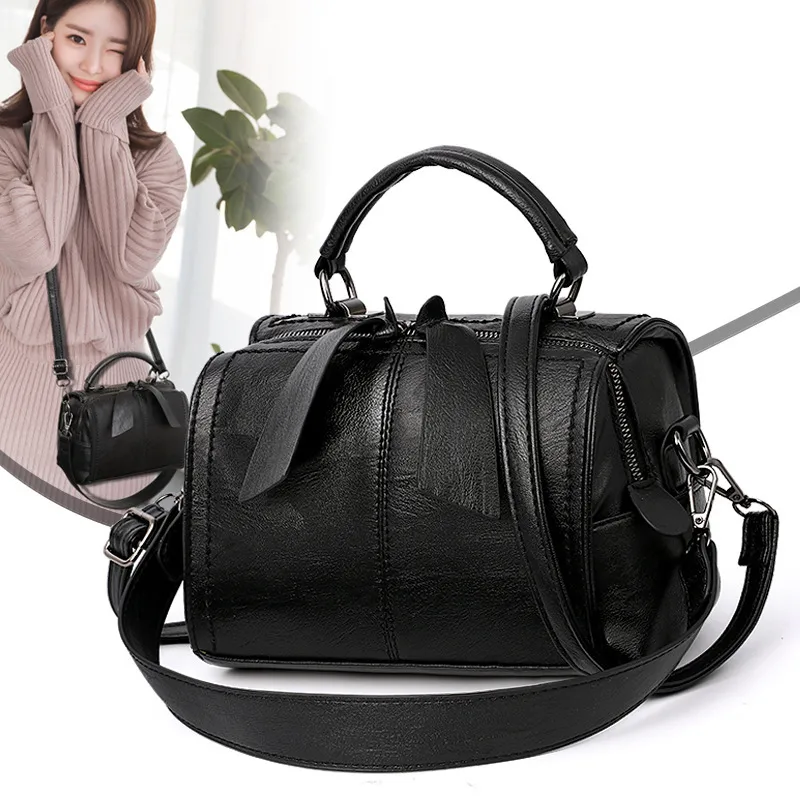 Large Square Vegan Shoulder Bag