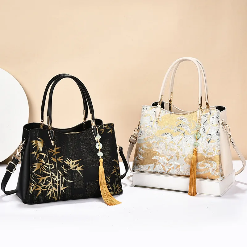 Square Stitched Tote Bag