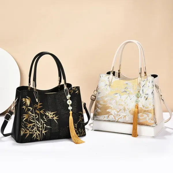 Square Stitched Tote Bag