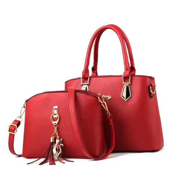 Large Solid Color PU Leather Women’s Streetwear Shoulder Bag With Zipper Closure, Stylish Single Shoulder Bag