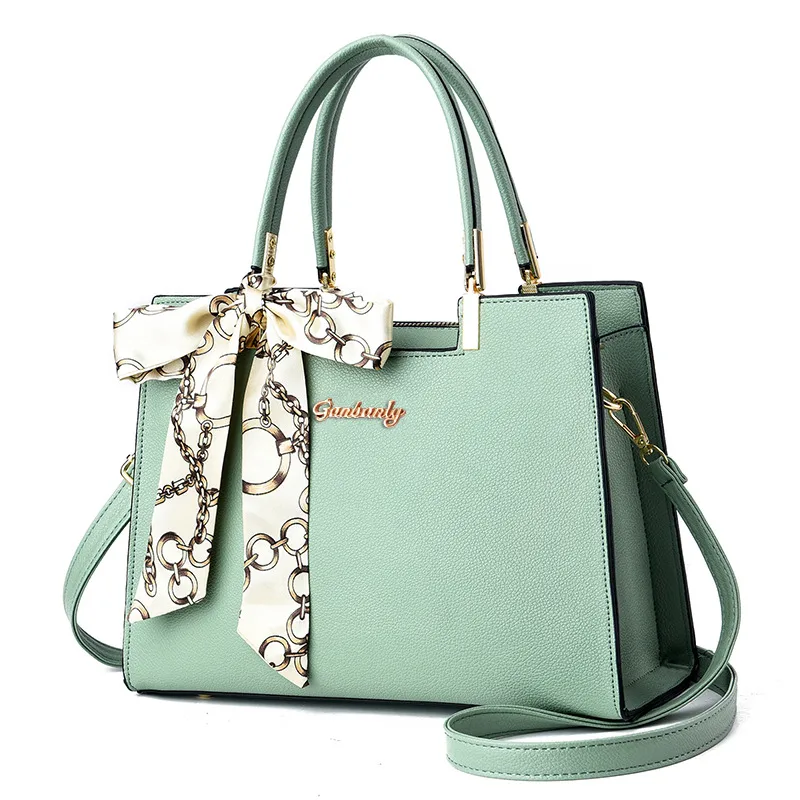 Medium Square PU Leather Handbag For Women In Multicolor With Zipper Closure, Featuring Urban Minimalist Style