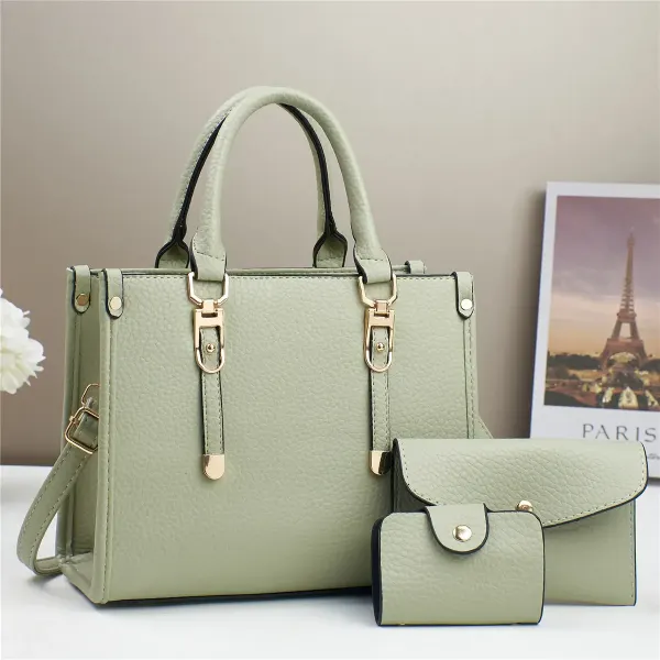 Women PU Leather Shoulder Bag With Single Shoulder Strap