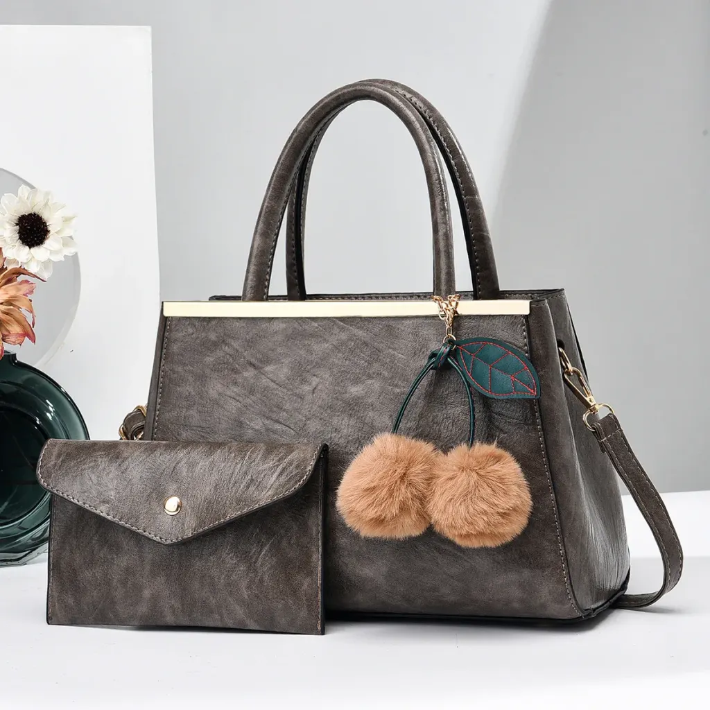 Fluff Ball Square Bag Set
