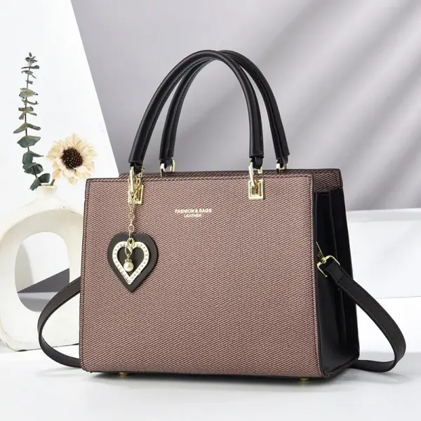Solid Color Square PU Leather Shoulder Bag For Women In Streetwear Style With Zipper Closure