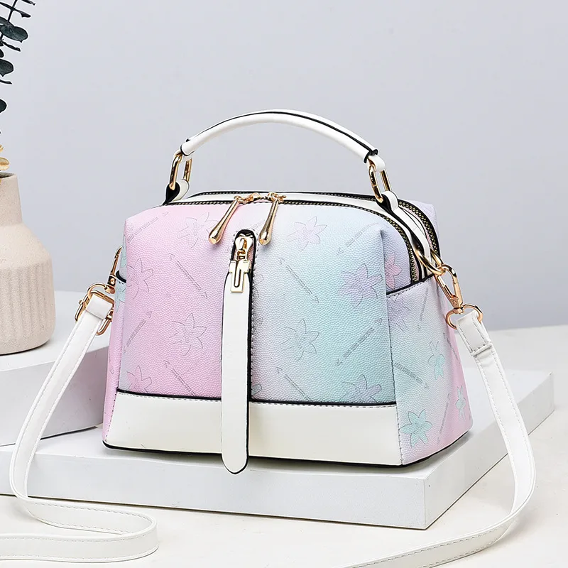 Color Block Vegan Handbag
