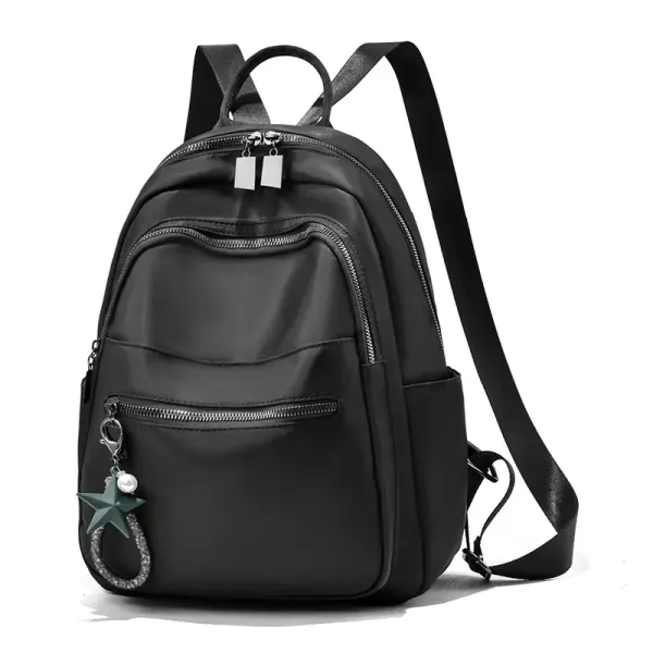 Women's Backpack With Printing Pattern, Made Of PU Material, Featuring Sewing Thread Detail