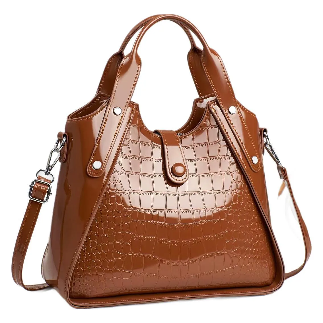 Crocodile Motorcycle Handbag