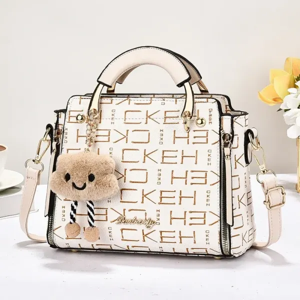 PU Leather Women’s Square Handbag In Color Block Style With Sewing Thread Accents, Featuring A Top Handle
