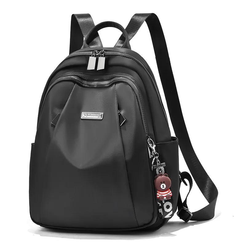 Women's Backpack With Printing Pattern, Made Of PU Material, Featuring Sewing Thread Detail